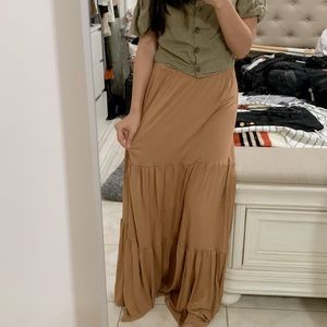 Maxi Skirt - Nude